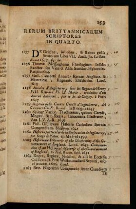 Rerum Britannicarum Scriptores In Quarto.