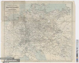Eisenbahn - Übersichtskarte von Deutschland und den angrenzenden Ländern