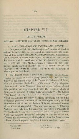Chapter VII. Civil divisions