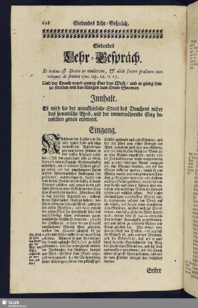 Siebendes Lehr-Gespräch