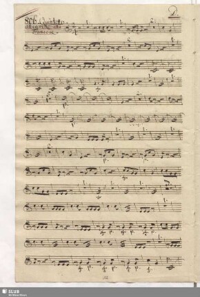 806. Quintetto: Allez chagrins tourments / Paisiello, G.