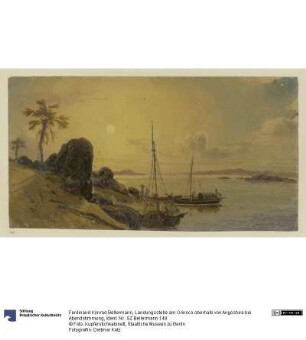 Landungsstelle am Orinoco oberhalb von Angostura bei Abendstimmung