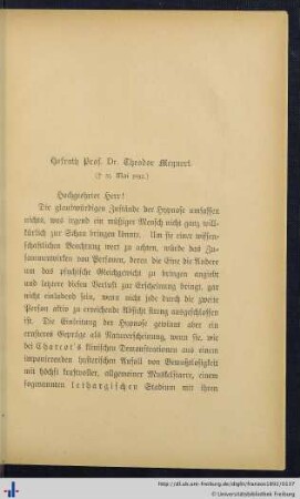 Meynert, Hofrath Prof. Dr. Theodor.