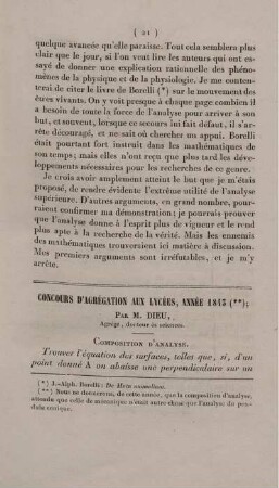 Concours d´argégation aux lycées, année 1543.