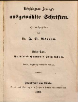 Gottfried Crayon's Skizzenbuch