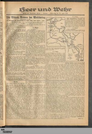 Die Operationen im April, Mai, Juni 1915