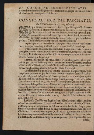 Concio Altero Die Paschatis,