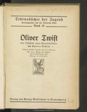 Oliver Twist oder Schicksale eines Gemeindekindes