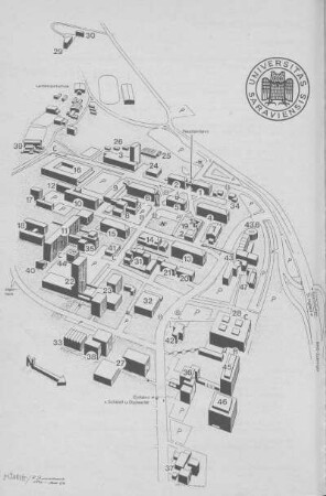 Lageplan Campus Saarbrücken