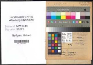 Entnazifizierung Hubert Neffgen , geb. 09.06.1915 (Bahnangestellter)