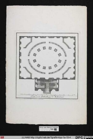 Plan de la Bibliotheque de Wolfenbüttel.