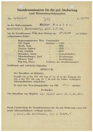 Fauler, Walter