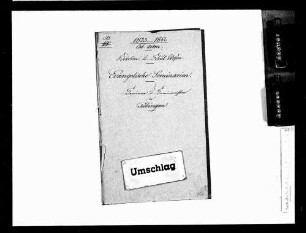 Seminare und Seminaristen in Tübingen (1823-1851)