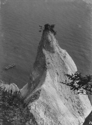 Kreidefelsen : Ein Kreidefelsen der Kreideformation Wissower Klinken auf Rügen
