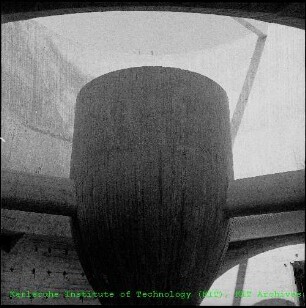 Detailaufnahme in einem Kühlturm des Forschungsreaktors 2 (FR 2)