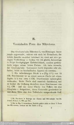 IV. Vereinfachte Form des Mikrotoms