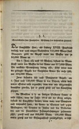 Hinterlassene Werke des Generals Carl von Clausewitz über Krieg und Kriegführung. 8, Der Feldzug von 1815 in Frankreich