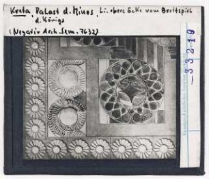 Kreta: Palast des Minos, Brettspiel des Königs, Detail