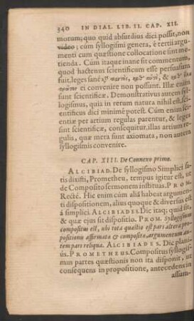 Cap. XIII. De Connexo primo.