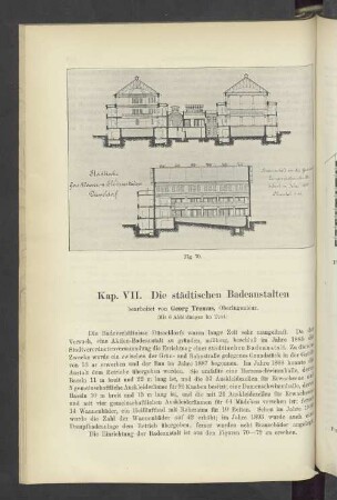 Kap. VII. Die städtischen Badeanstalten