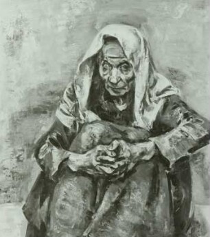 Alte Frau mit Kopftuch