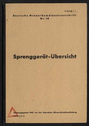 Sprenggerät-Übersicht