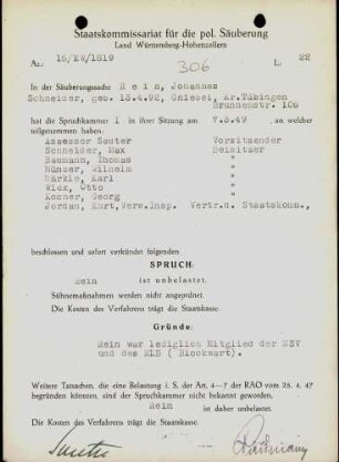 Rein, Johannes