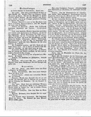 Verhandlungen der Pariser Academie der Wissenschaften. August 1818