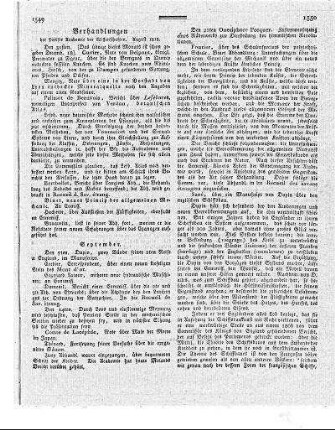 Verhandlungen der Pariser Academie der Wissenschaften. August 1818