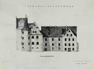 Netzschkau, Ansicht der Südseite von Schloss Netzschkau