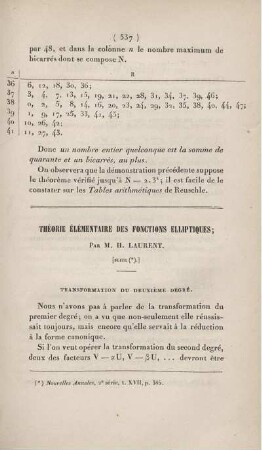 Théorie élémentaire des fonctions elliptiques. [Fortsetzung]