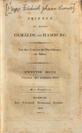 Skizzen zu einem Gemälde von Hamburg, 2,4