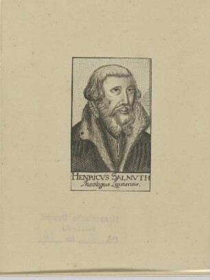 Bildnis des Henricvs Salmvth