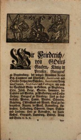 Erneuertes und erweitertes Edict wegen Gebrauch des Stempel-Papiers und Pergaments
