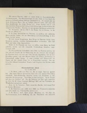 Wissenschaftlicher Abend vom 11. März 1899.