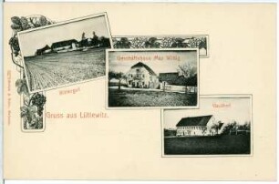 Lüttewitz. Rittergut, Gasthof, Geschäftshaus Max Wittig