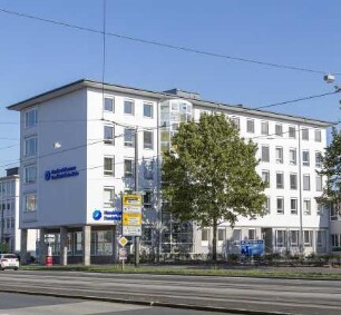 Treppenhaus Glasfenster; Darmstadt, Hindenburgstraße 1