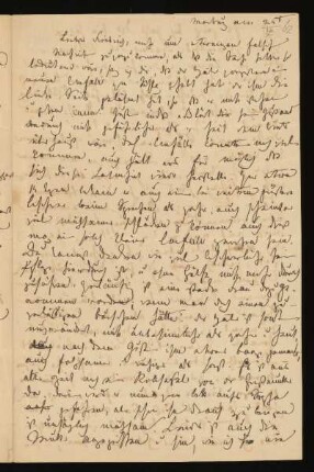 Brief von Amalie Hassenpflug an Friedrich Hassenpflug