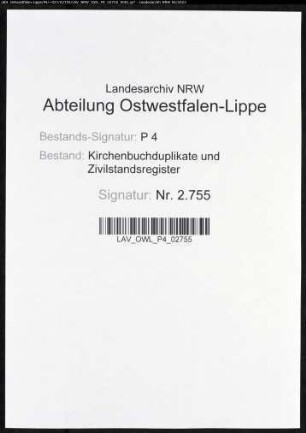 Kirchenbuchduplikat der katholischen Gemeinde und Militärgemeinde der Stadt Hamm (GHT 1848-1861). (Gemeinde: Hamm, katholische Gemeinde und Militärgemeinde)