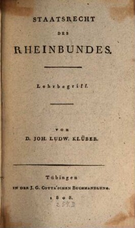 Staatsrecht des Rheinbundes