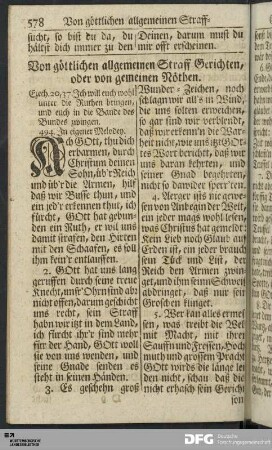Von göttlichen allgemeinen Straff Gerichten [...].