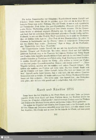 Kunst und Künstler 1856