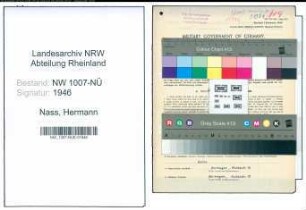 Entnazifizierung Hermann Nass , geb. 01.06.1910 (Konstrukteur)