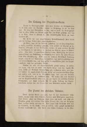 Die Teilung der Sozialdemokratie.