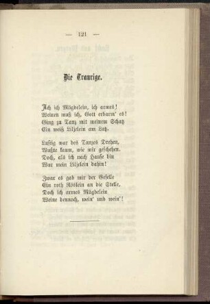 Die Traurige
