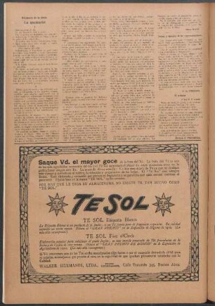 Temas y carácter de las representaciones