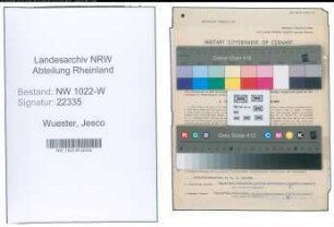 Entnazifizierung Jesco Wuester , geb. 07.03.1897 (Lehrer)
