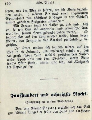 Fünfhundert und achtzigste Nacht