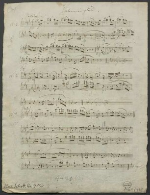 Les petites folles, vl, pf, fl, pf, op. [op. 75/2], Arr - BSB Mus.Schott.Ha 4150-2 : [caption title:] Violon ou flute.