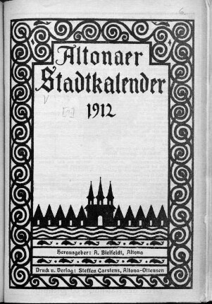 1.1912: Altonaer Stadtkalender